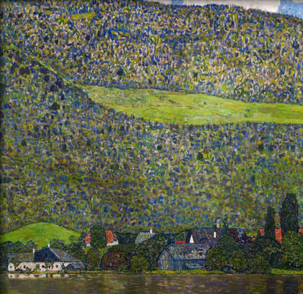 Unterach On Lake Attersee, Austria, 1915 by Gustav Klimt